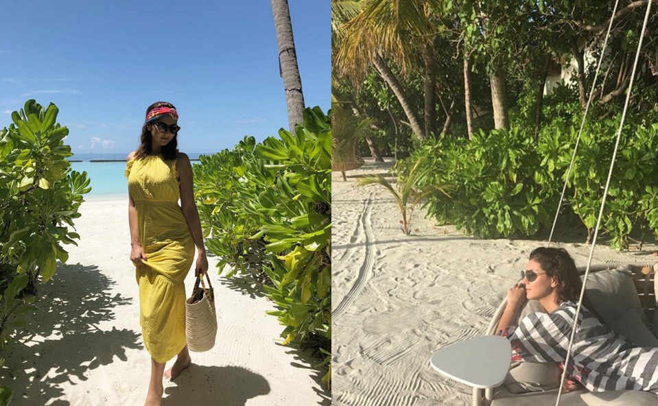 بعد دنيا بطمة...مريم سعيد تقضي أجمل عطلة بجزر المالديف