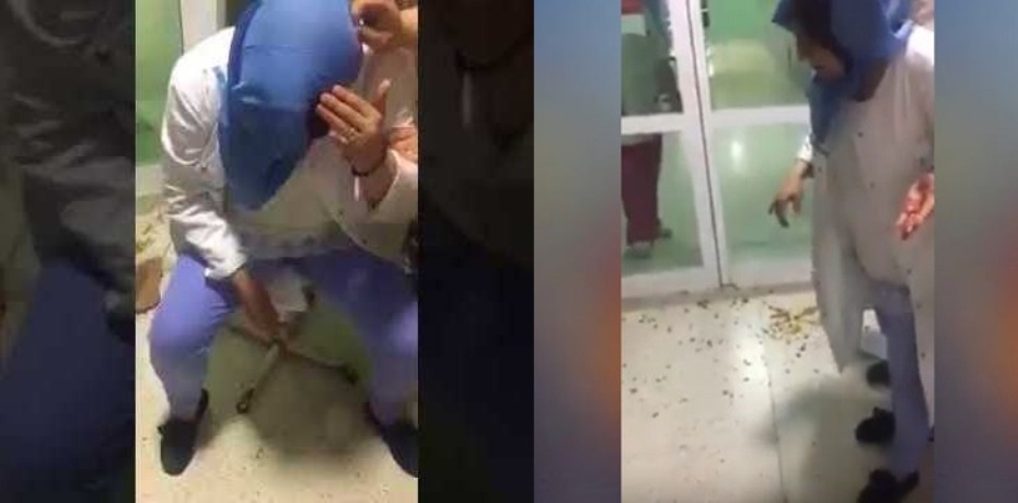عاجل...ممرضة بمستشفى تاونات تتلقى ضربة عنيفة على رأسها من احدى المواطنات
