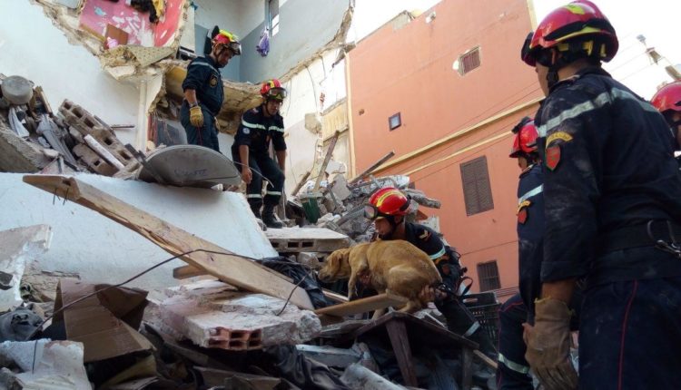 ارتفاع عدد الضحايا اثر انهيار منزلين في مدينة الدار البيضاء و هذه هي الحصيلة